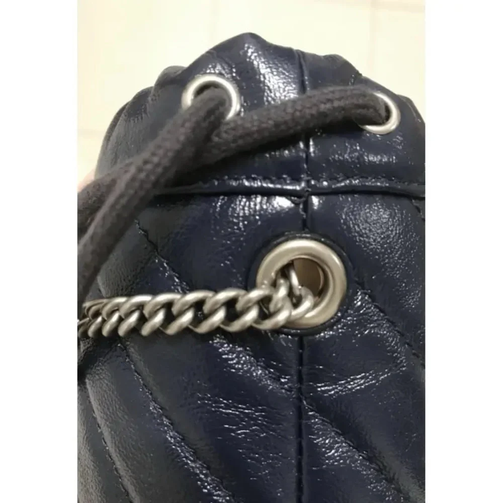 Authentic GUCCI Marmont GG bucket chain leather bag - Picture 4 of 6